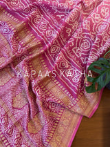 solace-bandhani-handloom-banarasi-georgette-saree