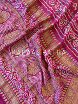 solace-bandhani-handloom-banarasi-georgette-saree