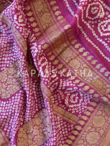 solace-bandhani-handloom-banarasi-georgette-saree
