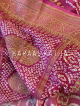 solace-bandhani-handloom-banarasi-georgette-saree