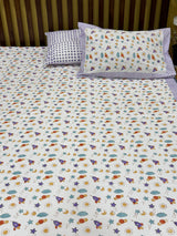 space-theme-cotton-bedsheet-side-view