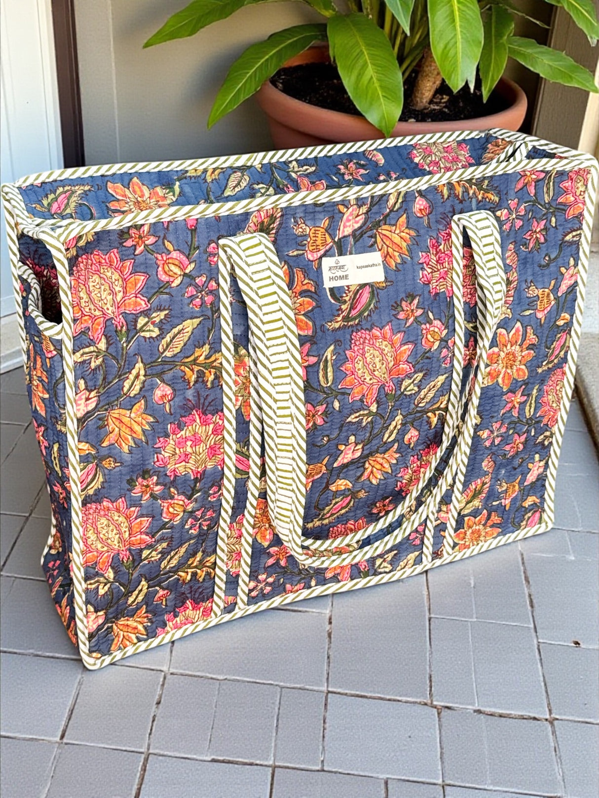 stylish-blue-block-print-cotton-handcrafted-tote-bag