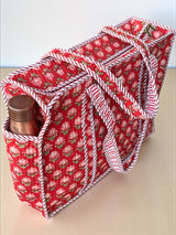 stylish-red-floral-cotton-carryall-handcrafted-tote-bag