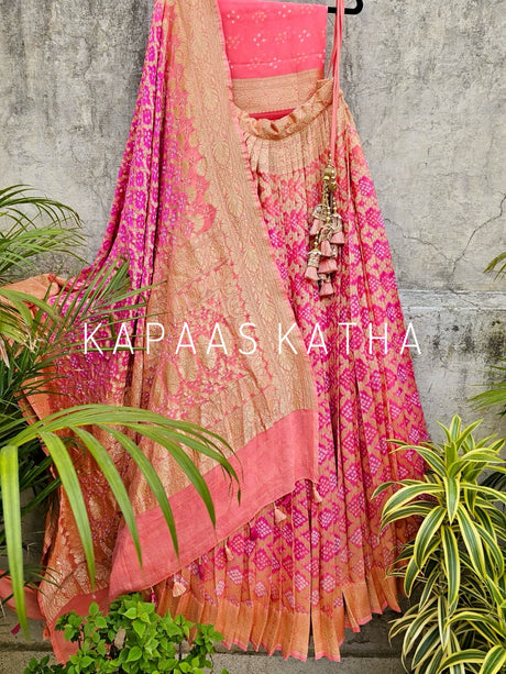suramya-pure-banarsi-georgette-bandhani-lehenga