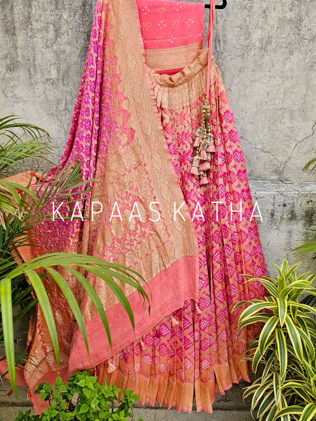 suramya-pure-banarsi-georgette-bandhani-lehenga