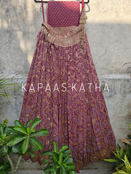 suramya-pure-banarsi-georgette-bandhani-lehenga-mauve