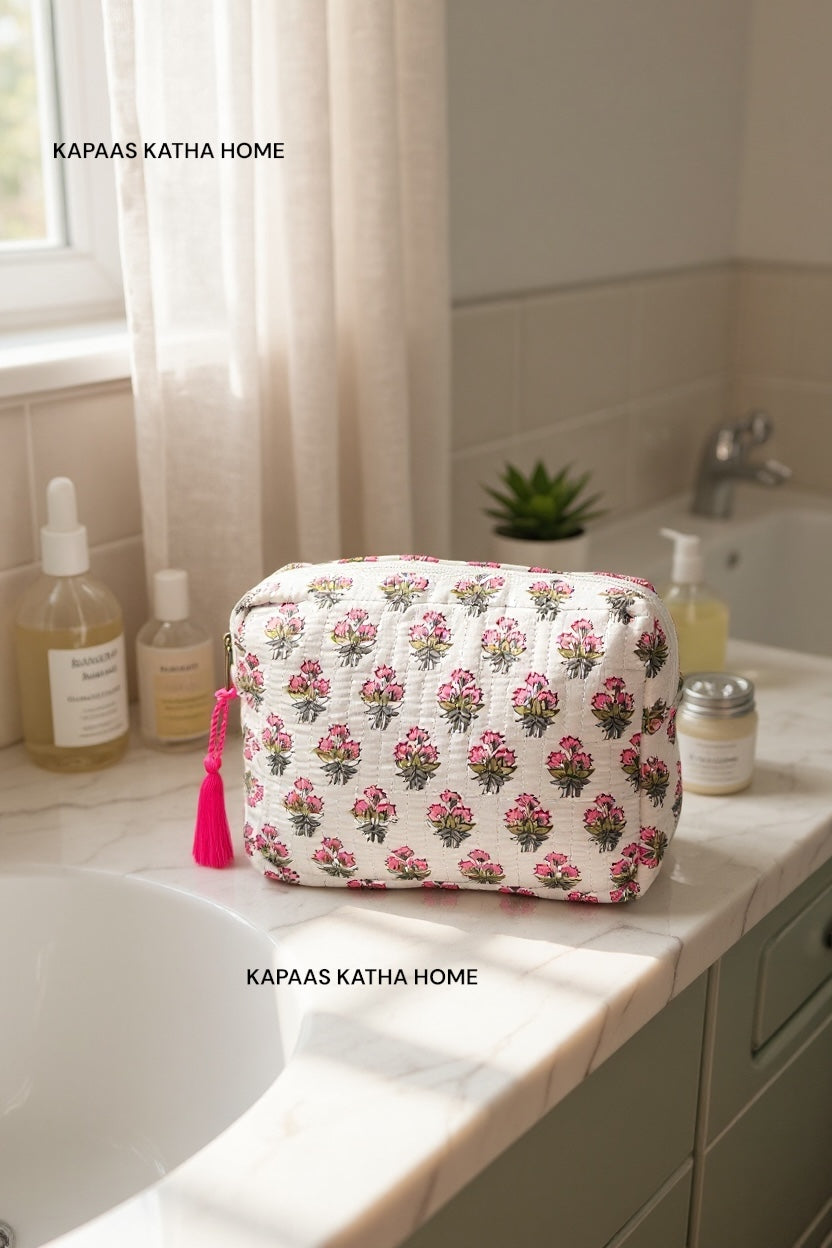 tassel-zip-rosette-floral-quilted-storage-pouch