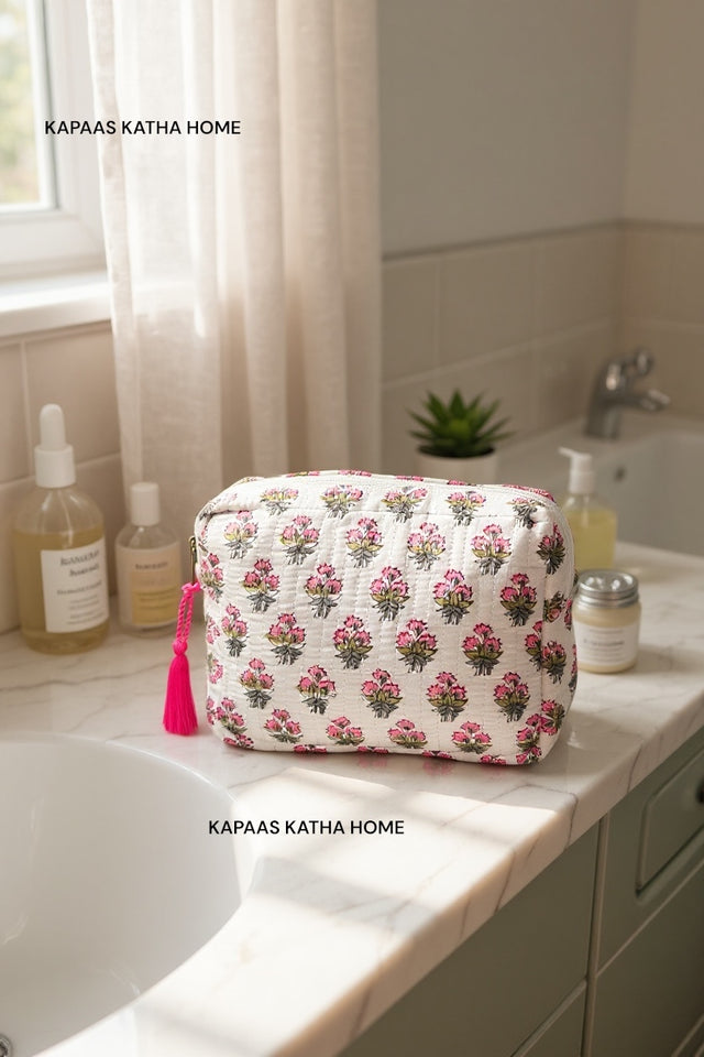 tassel-zip-rosette-floral-quilted-storage-pouch