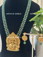 Buy Temple Heritage Green Aventurine Necklace Set | Katha of Jewels