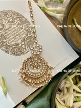 Buy Kundan Crescent Maangtika Online | Katha of Jewels