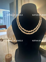 Buy 92.5 Silver Moissanite Polki Necklace Set | Katha of Jewels