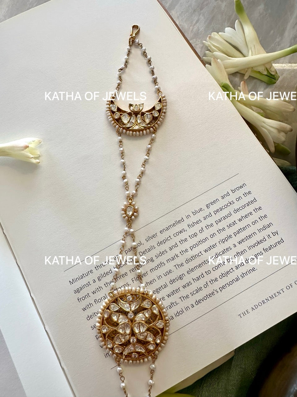Buy Moissanite Polki Matha Patti Online | Katha of Jewels
