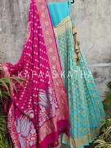 timeless-and-classic-pure-banarsi-georgette-bandhani-lehenga