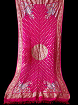 timeless-and-classic-pure-banarsi-georgette-bandhani-lehenga