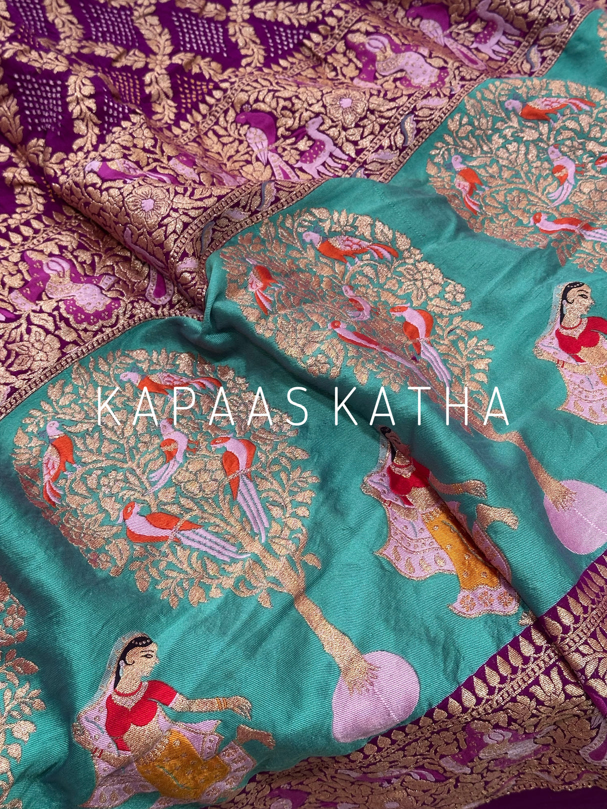 timeless-bandhani-georgette-saree