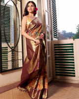 traditional-kalamkari-kanjivaram-silk-drape