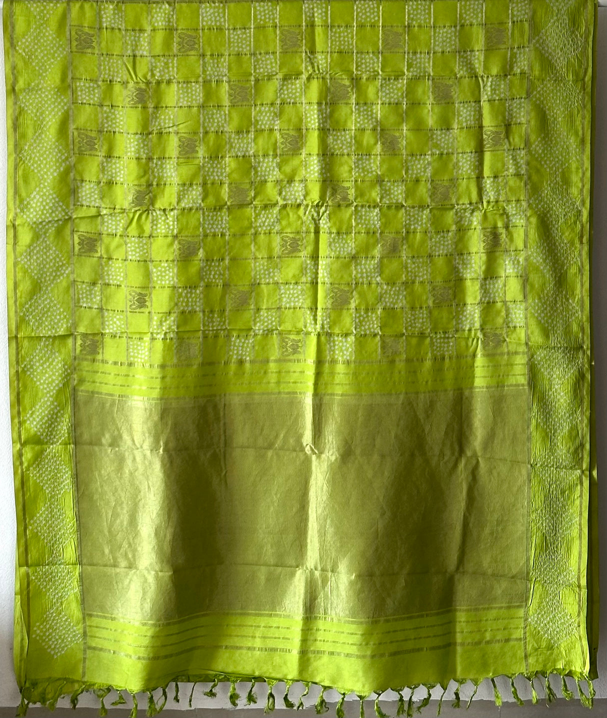 traditional-lime-bandhani-kanjivaram-silk