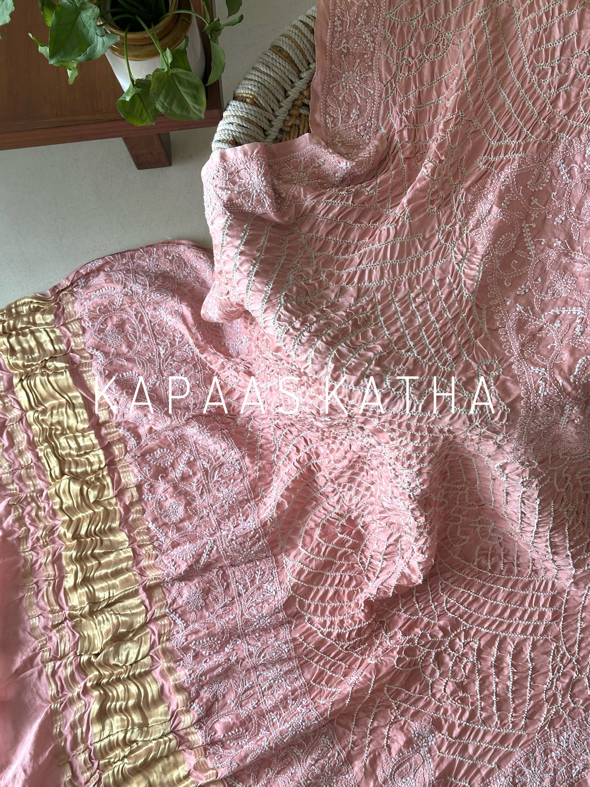 traditional-lucknow-chikankari-gajji-silk-bandhani-dupatta