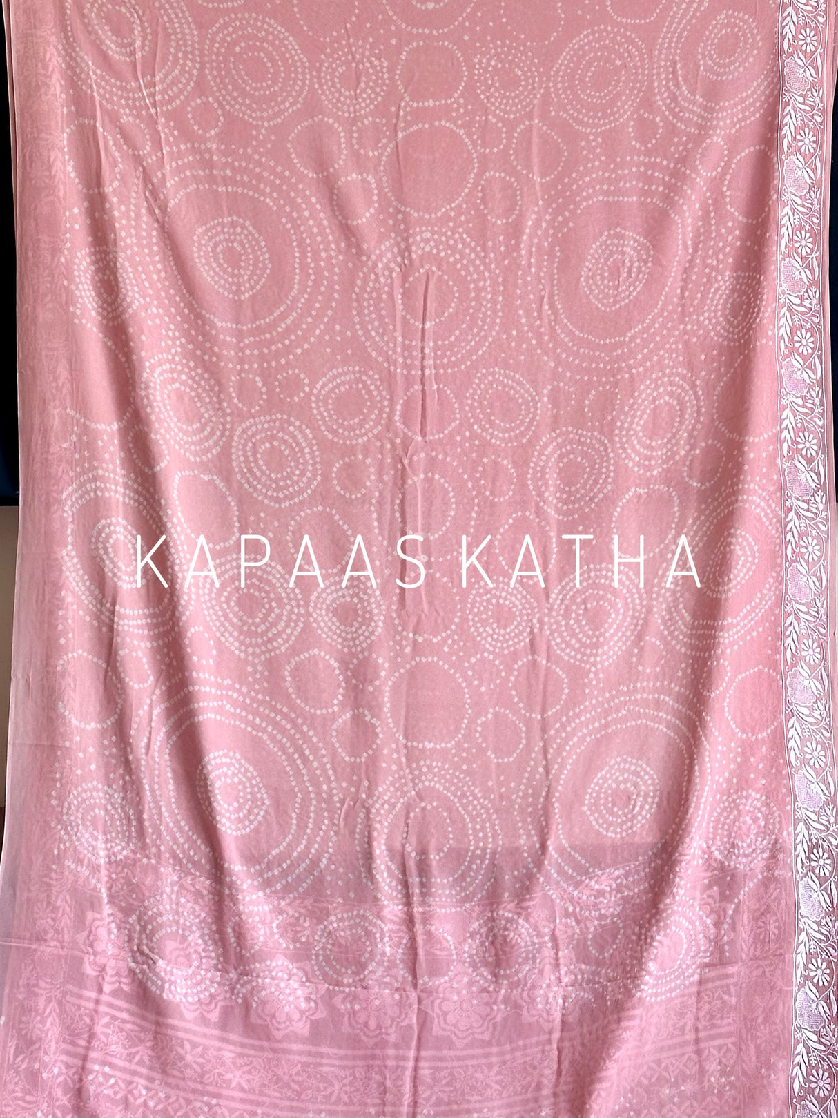 traditional-luxe-bandhani-lucknow-chikankari-banarasi-georgette-saree