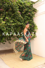 traditional-pure-kalamkari-organza-saree
