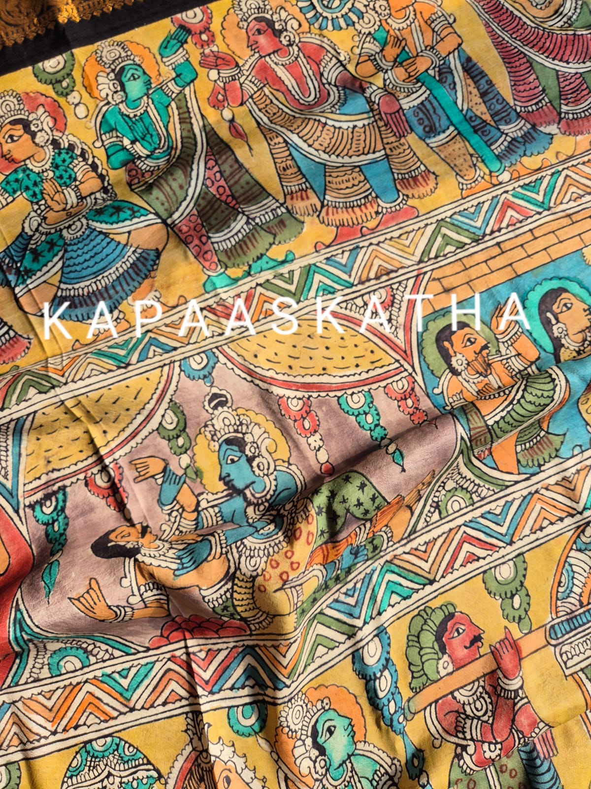 traditional-vasant-luxe-kalamkari-kanjeevaram-silk-saree