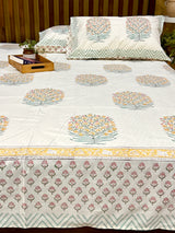 tree-motif-blockprint-king-bedsheet