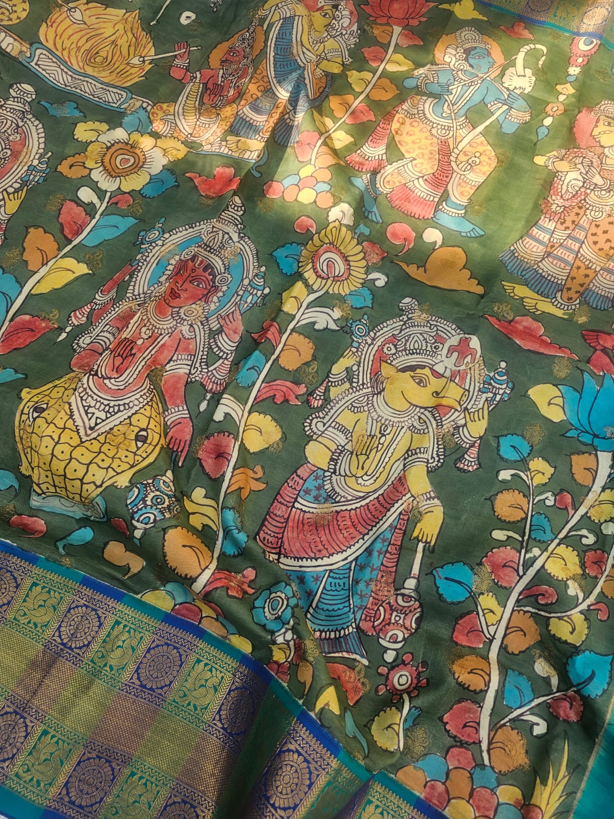 turquoise-pink-bandhani-kanjivaram-silk-saree-mor-hari-hues