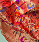 Vanshika Vana Handloom Pure Tissue Silk Paithani Dupatta