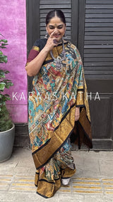 vasant-luxe-pure-kalamkari-kanjeevaram-silk-saree