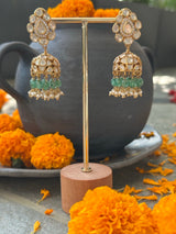 vasantika-polki-jhumkas-handcrafted-92-5-silver-jhumkas-with-moissanite-polki