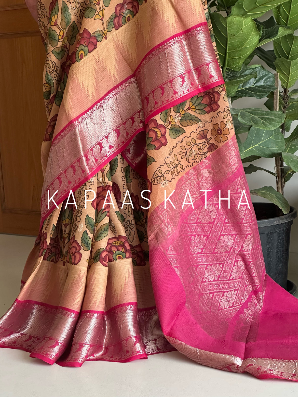 verdant-kalamkari-cotton-silk-drape