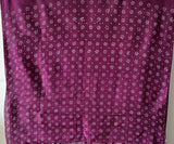 Very Smart and Stylish Habotai Silk Bandhani Saree in Shades of Plum