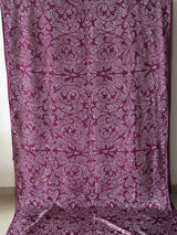 Very Smart and Stylish Habotai Silk Bandhani Saree in Shades of Plum