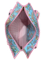 vibrant-sky-blue-pink-floral-block-print-handcrafted-tote-bag-cotton