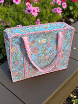 vibrant-sky-blue-pink-floral-block-print-handcrafted-tote-bag-floral