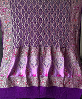 Exclusive Violet Pure Banarasi Georgette Meenakari Bandhani Dupatta