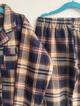 warm-navy-blue-beige-checked-kids-night-suit-set