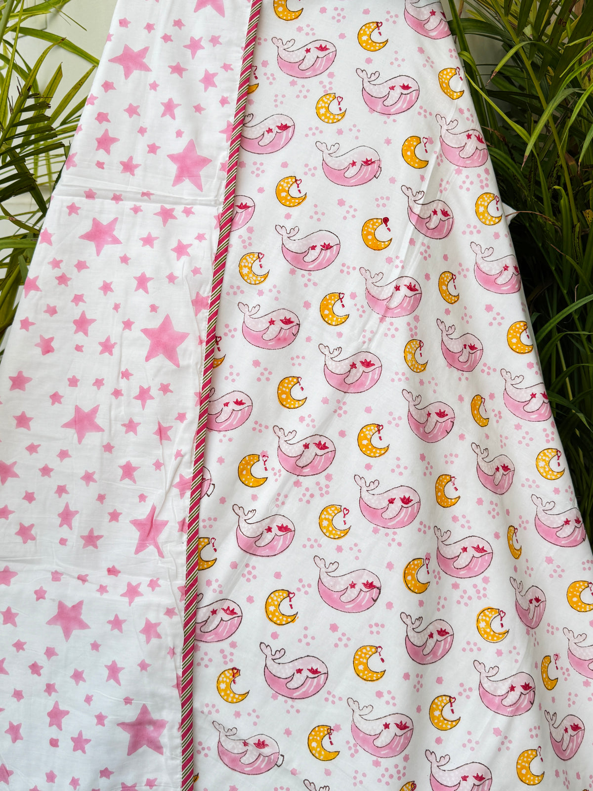 whale-moon-print-kids-cotton-blanket
