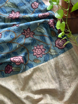 whispers-of-the-bloom-handloom-matka-silk-floral-kalamkari-saree