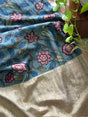 whispers-of-the-bloom-handloom-matka-silk-floral-kalamkari-saree