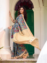 whispers-of-the-bloom-handloom-matka-silk-floral-kalamkari-saree