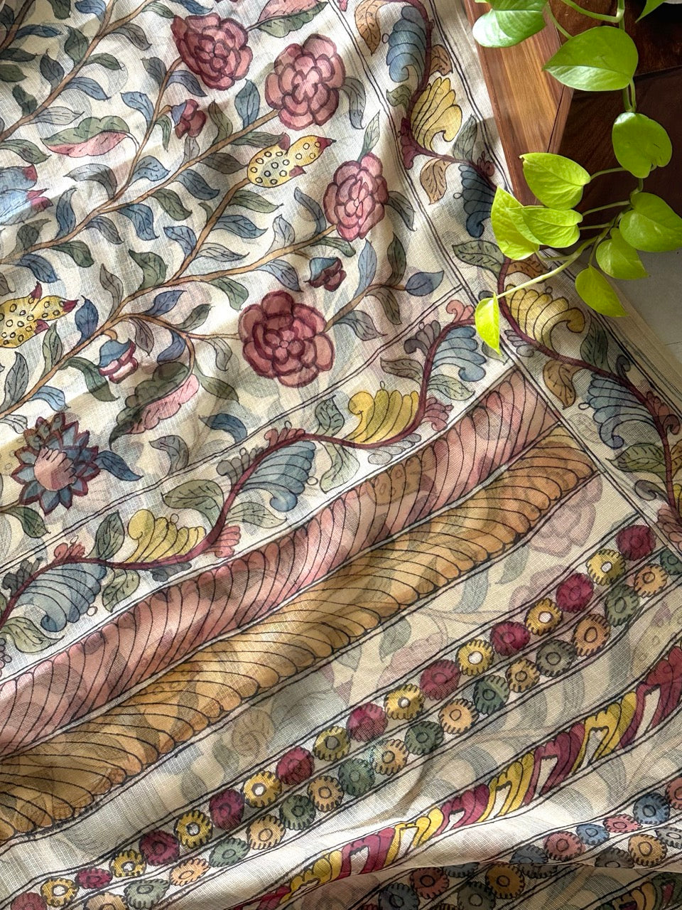 whispers-of-the-forest-handcrafted-kota-silk-kalamkari-saree