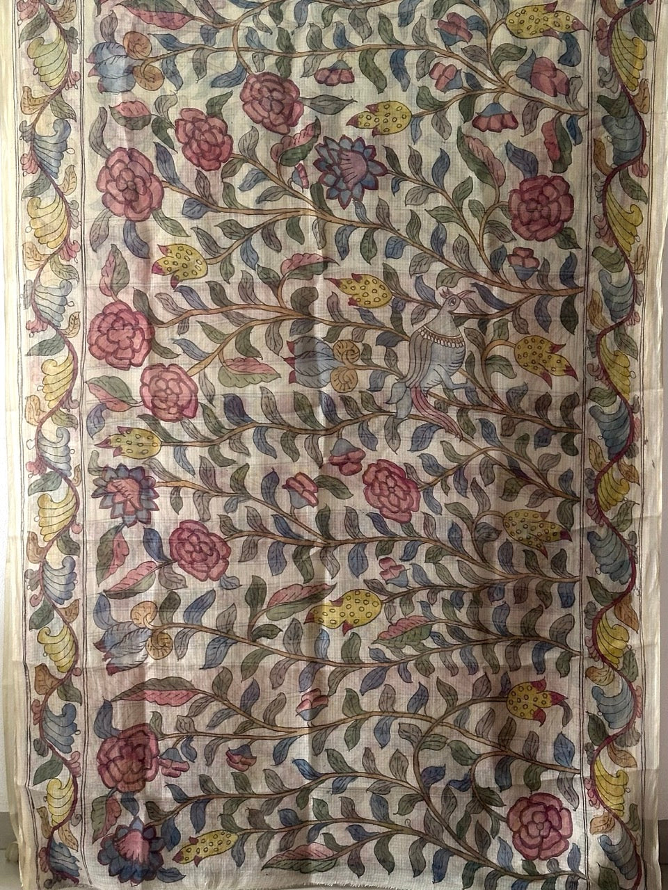 whispers-of-the-forest-handcrafted-kota-silk-kalamkari-saree