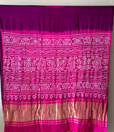wine-magenta-and-pink-pure-gajji-silk-rasmandal-circle-bandhani-saree