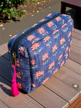 wipeable-lining-midnight-lotus-cotton-quilted-storage-pouch
