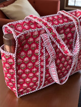 women-red-floral-cotton-carryall-handcrafted-tote-bag