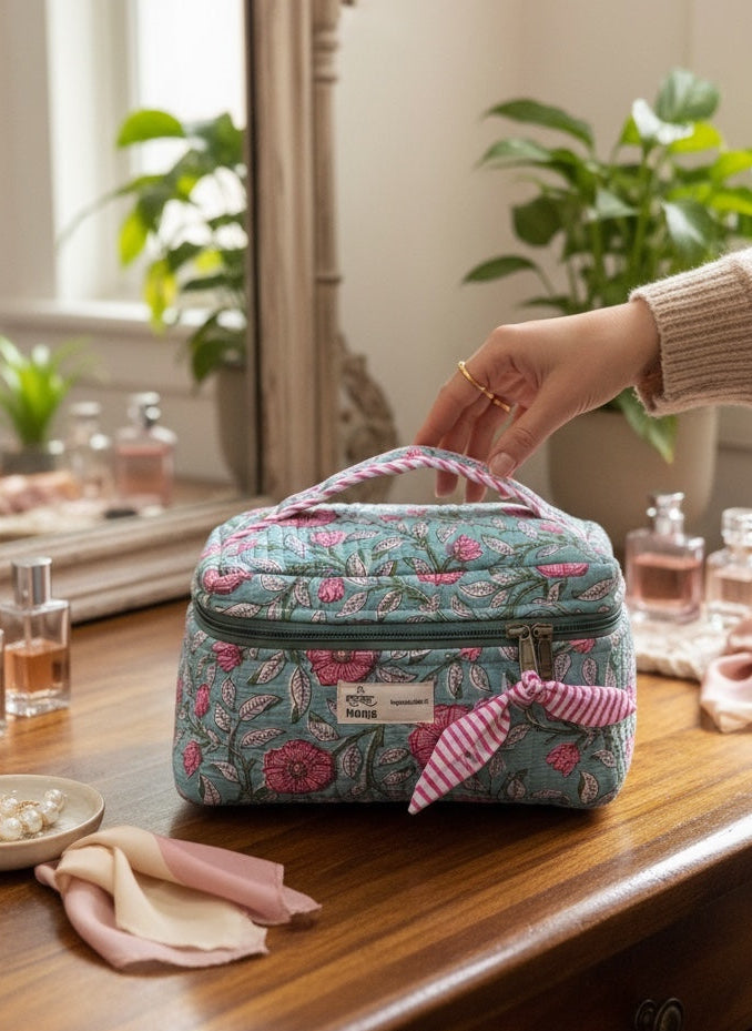 women-vibrant-handmade-floral-quilted-vanity-bag