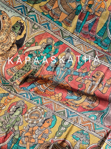 woven-vasant-luxe-pure-kalamkari-kanjeevaram-silk-saree