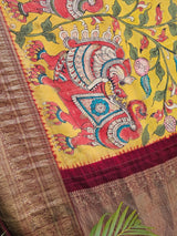 yali-floral-kanjivaram-kalamkari-saree-over-shoulder-view