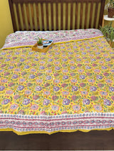yellow-floral-blockprint-mulmul-reversible-king-size-quilt